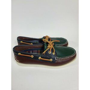 Sperry Top-Sider ST22677  Sz 8 A/0 2 Eye Tri Brown Multicolor Casual Shoe  Men